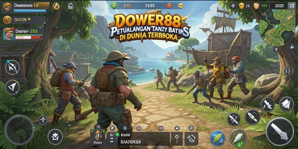 Tampilan gameplay DOWER88 yang memukau di dunia terbuka.