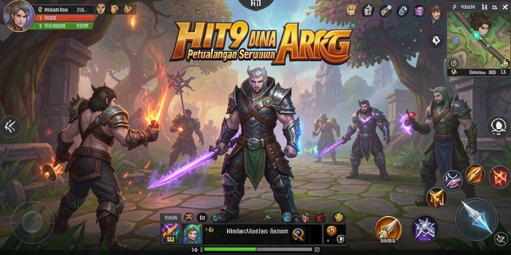 Tampilan gameplay seru dalam dunia fantasi HIT9.