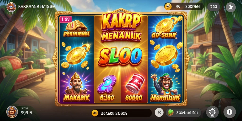 Tampilan gameplay menarik dari KAKRP yang menampilkan slot yang menyenangkan.