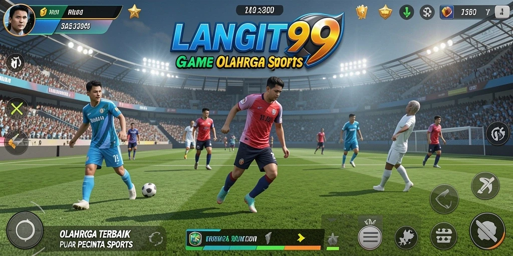 Grafik menarik LANGIT99 saat pemainan olahraga yang seru.
