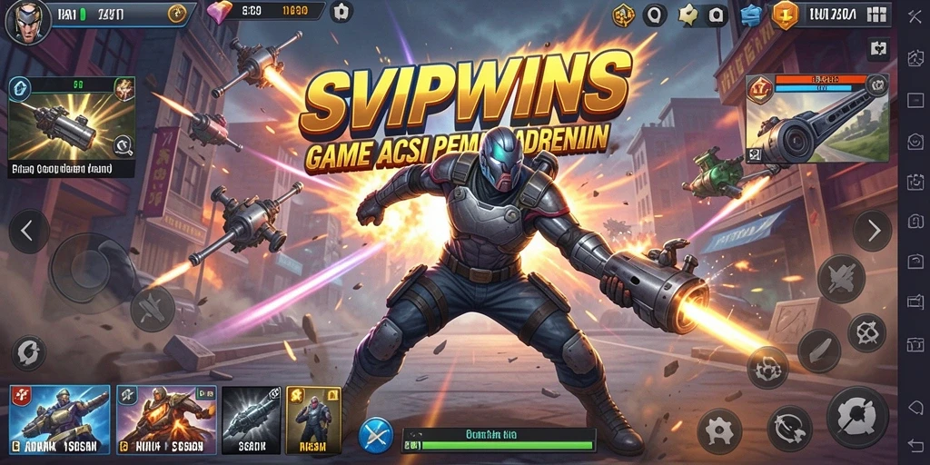 Tampilan gameplay SVIPWINS yang menegangkan dan dinamis.
