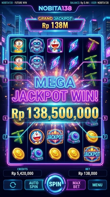 Tampilan utama aplikasi nobita138 yang mudah digunakan.